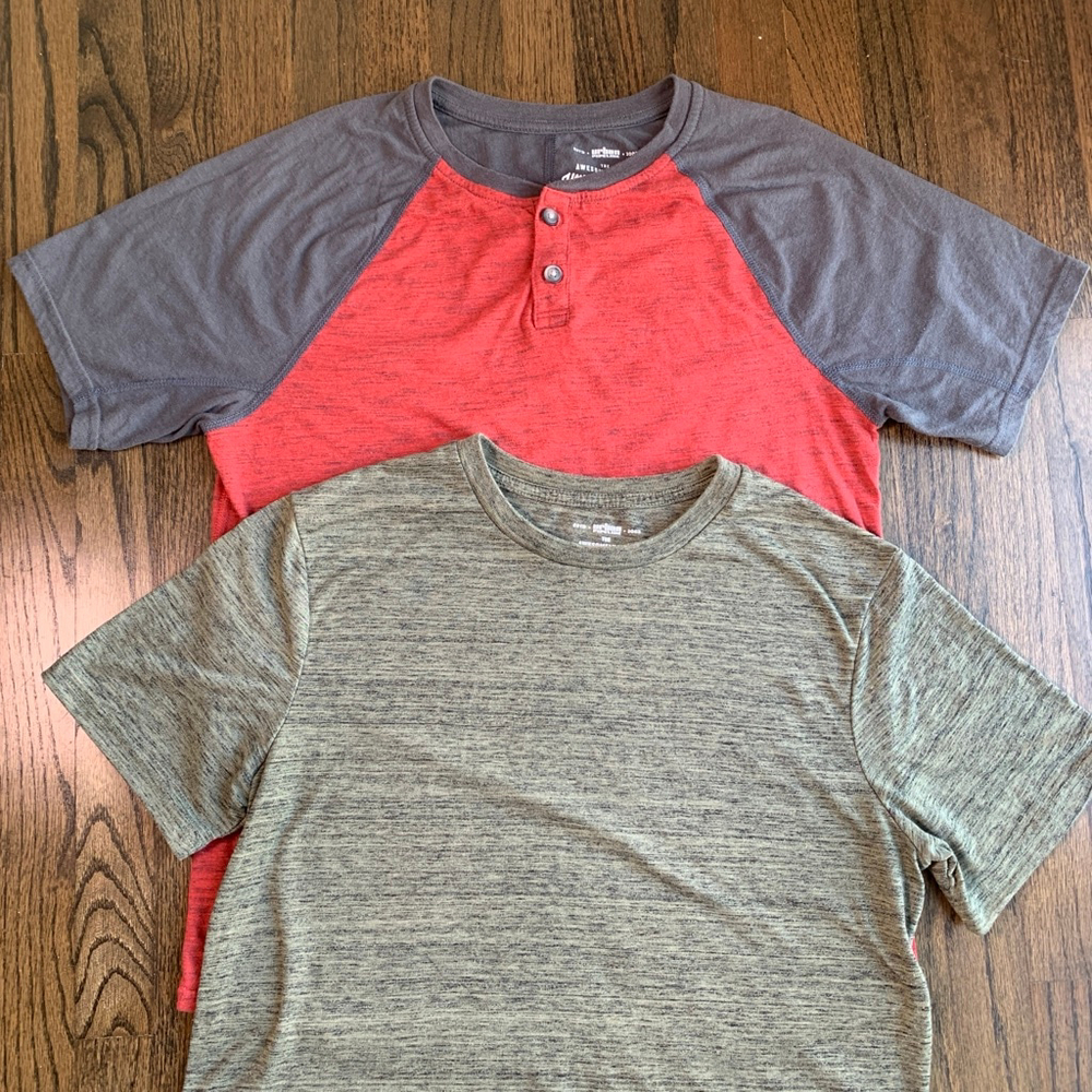 Urban Pipeline Men Ultimate Tee & Henley Bundle Heathered Super Soft Raglan S